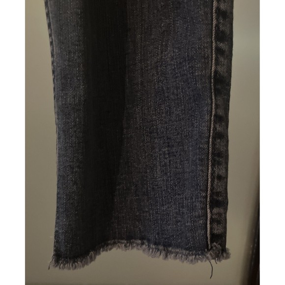 ABERCROMBIE KIDS Girl’s High Rise Distressed Straight Jeans Adjustable 13/14 - Picture 3 of 5